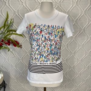 UNIQLO | Men's Graphic T-Shirt Where’s Wally, Where’ Waldo Shirt White XL‎